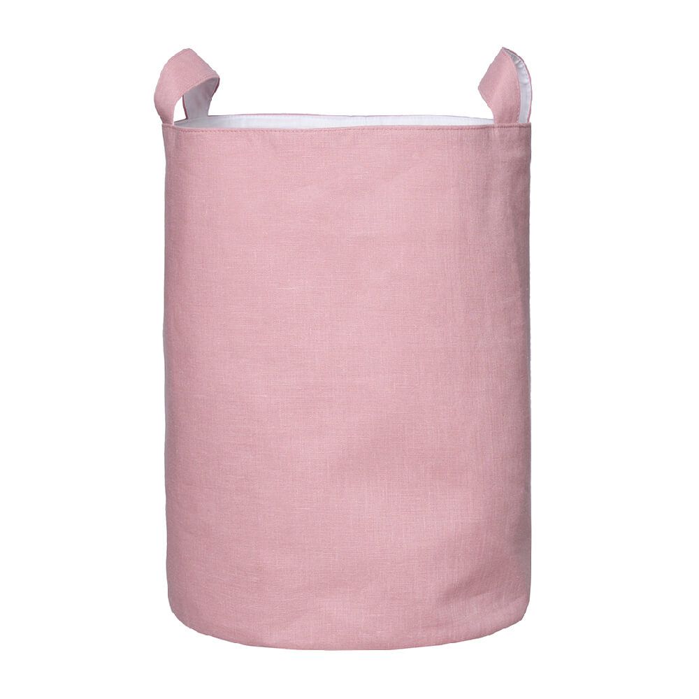 Корзина для хранения Vamvigvam из льна, розовая